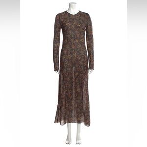Doen Paisley Print Long Dress